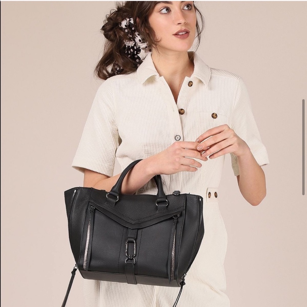 Botkier Black Leather Trigger Satchel